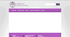 Desktop Screenshot of caballerosdelpilar.com